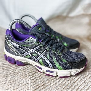 Asics GEL Exalt 5 White Blue Sneakers Running Shoes Women's 6.5  T379N